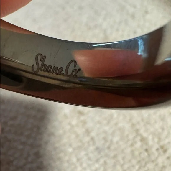 Shane Co Authentic Titanium Meteorite Lapis Lazuli Sz 11 Men’s Wedding Band Ring